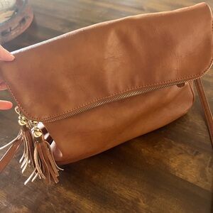 Vegan leather like Elegant Brown Women's Bag